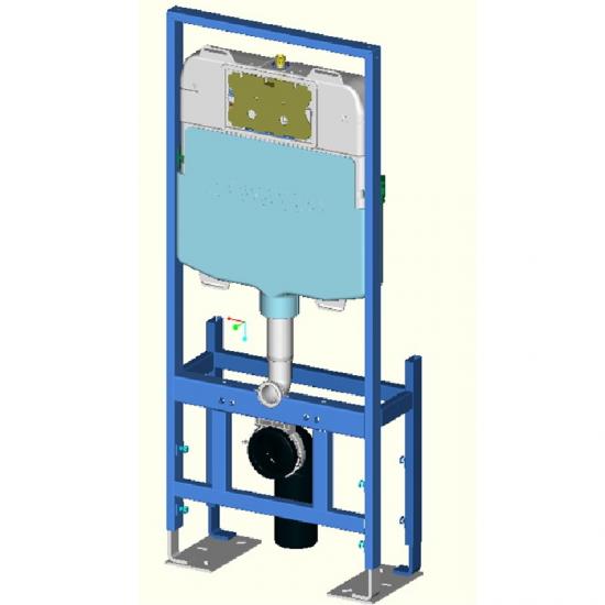 Free standing concealed cistern